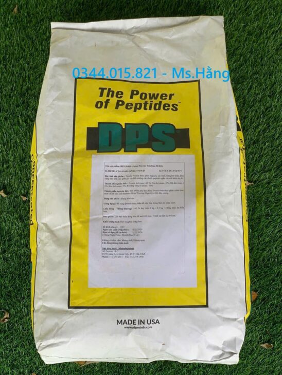 Đạm tăng trọng DPS, tăng cường khả năng hấp thu dinh dưỡng, kích thích tôm cá bắt mồi